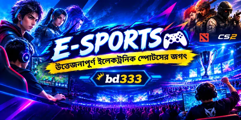 E-Sports – উত্তেজনাপূর্ণ ইলেকট্রনিক স্পোর্টসের জগৎ